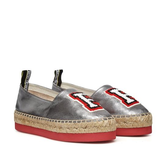 Espadrillas glitter deals argento